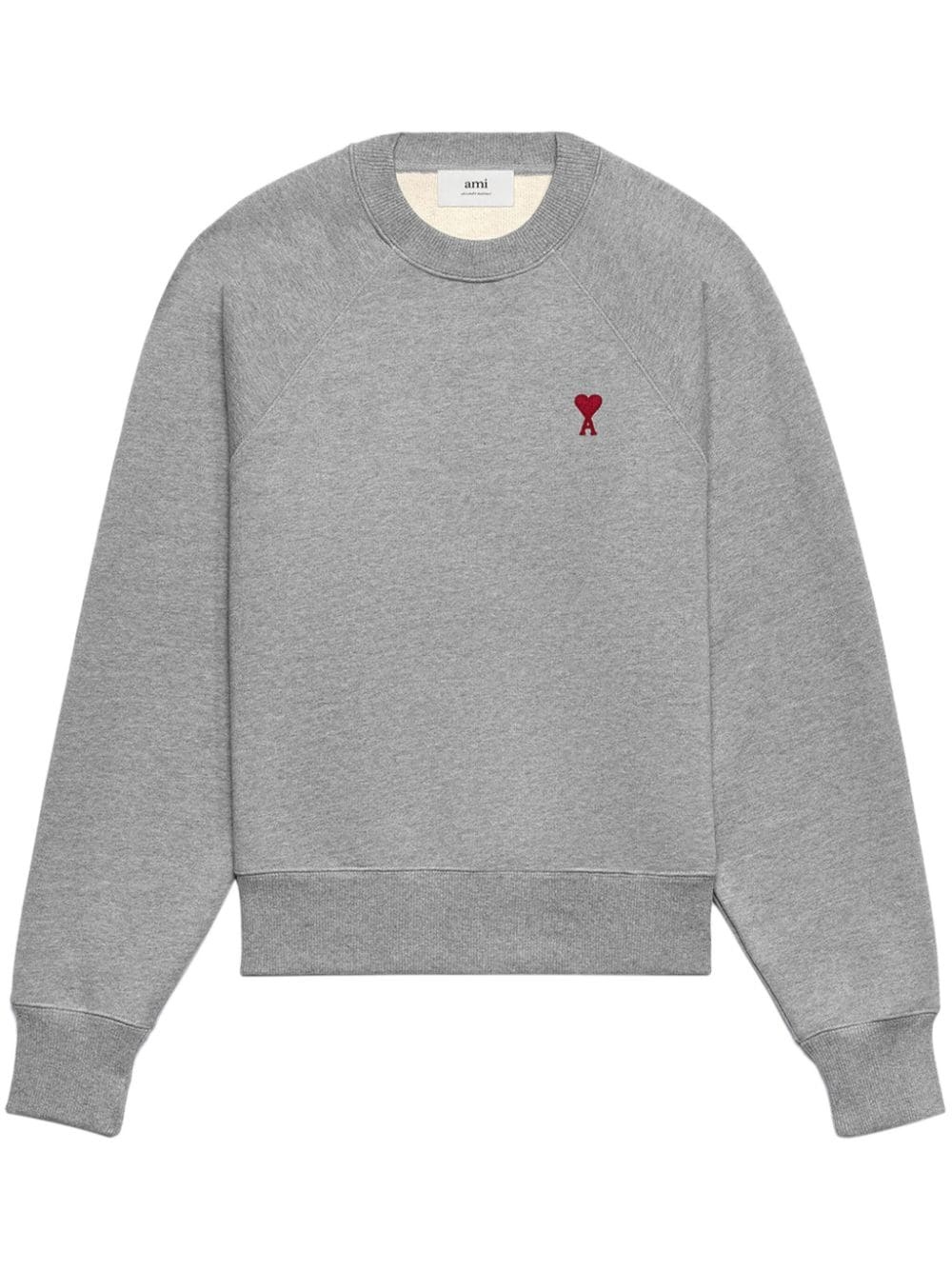 logo-embroidered organic-cotton sweatshirt - 1