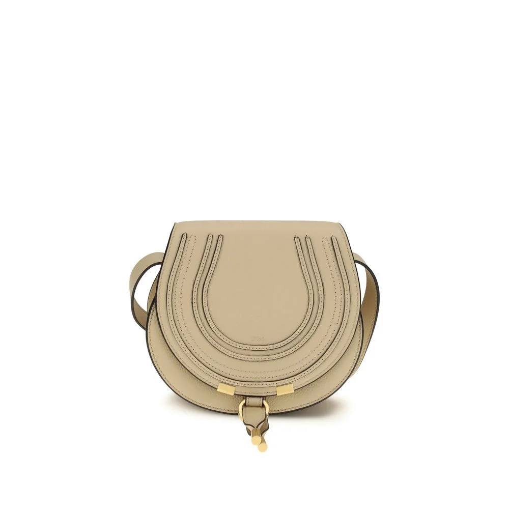 Chloé Marcie Shoulder Bag — Beige - 1