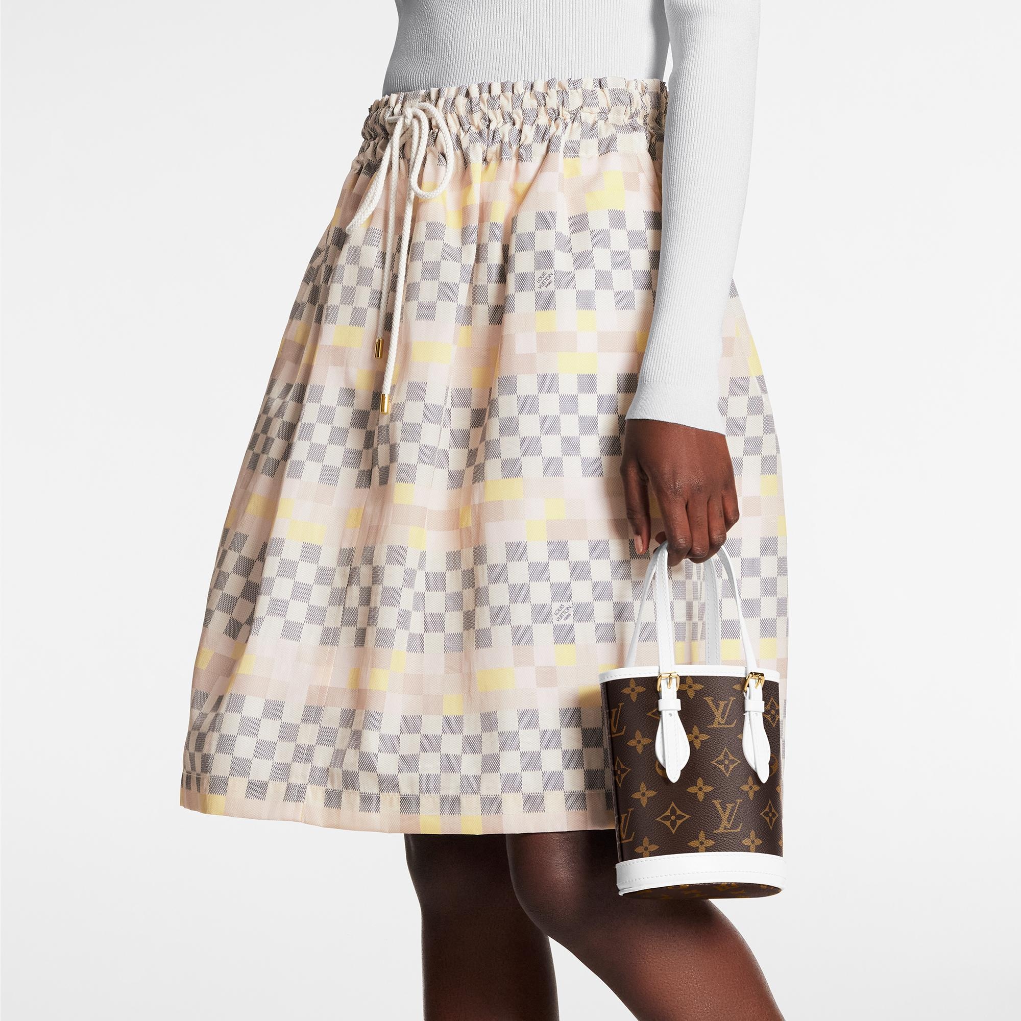 Pixel Damier Skirt - 4