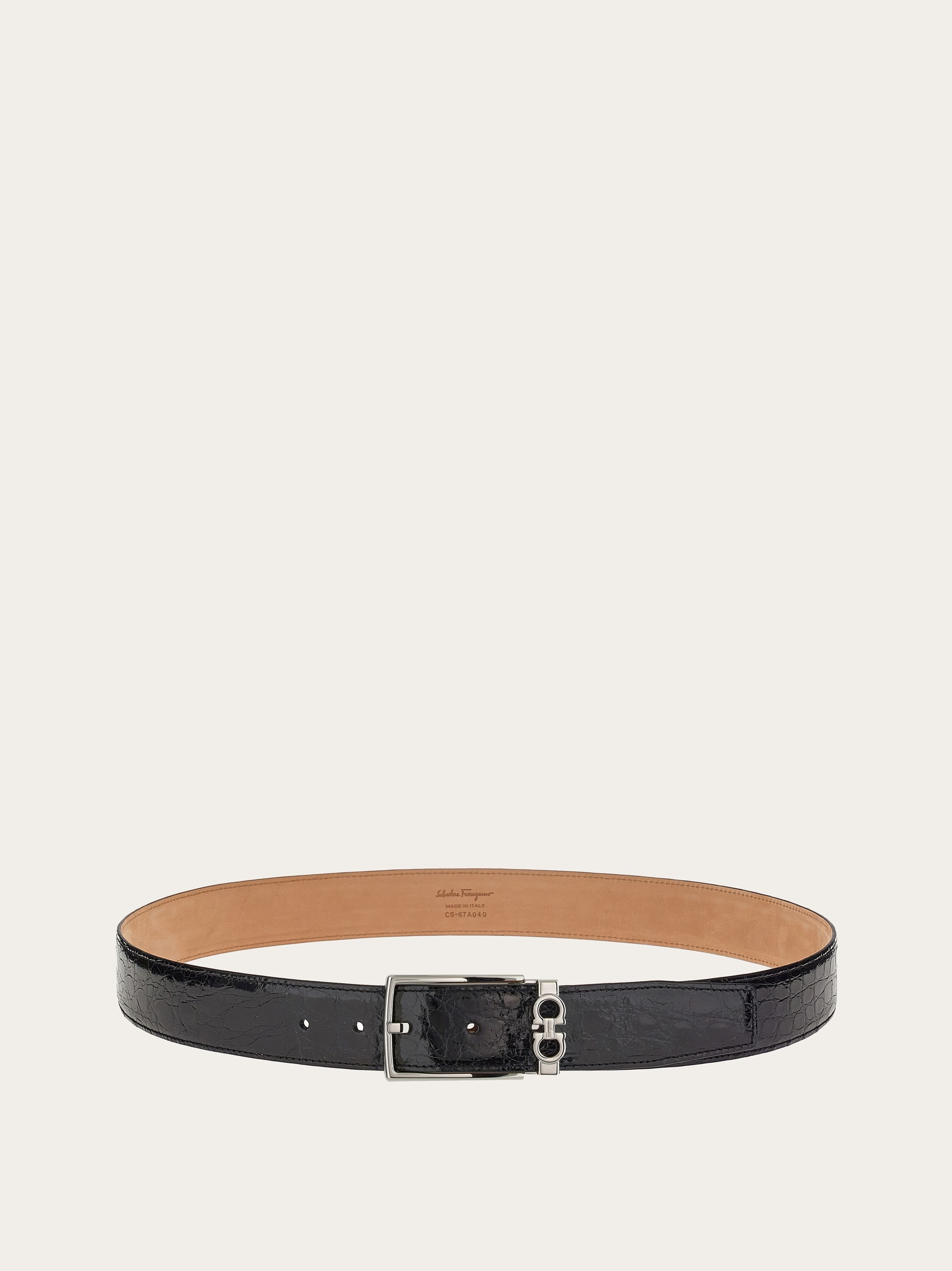 Adjustable Gancini belt - 3