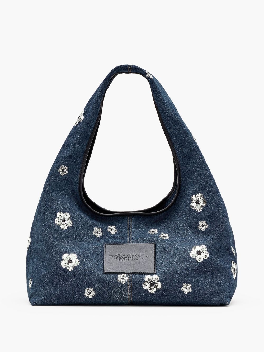 The Sequin Daisy Denim Sack tote bag - 4