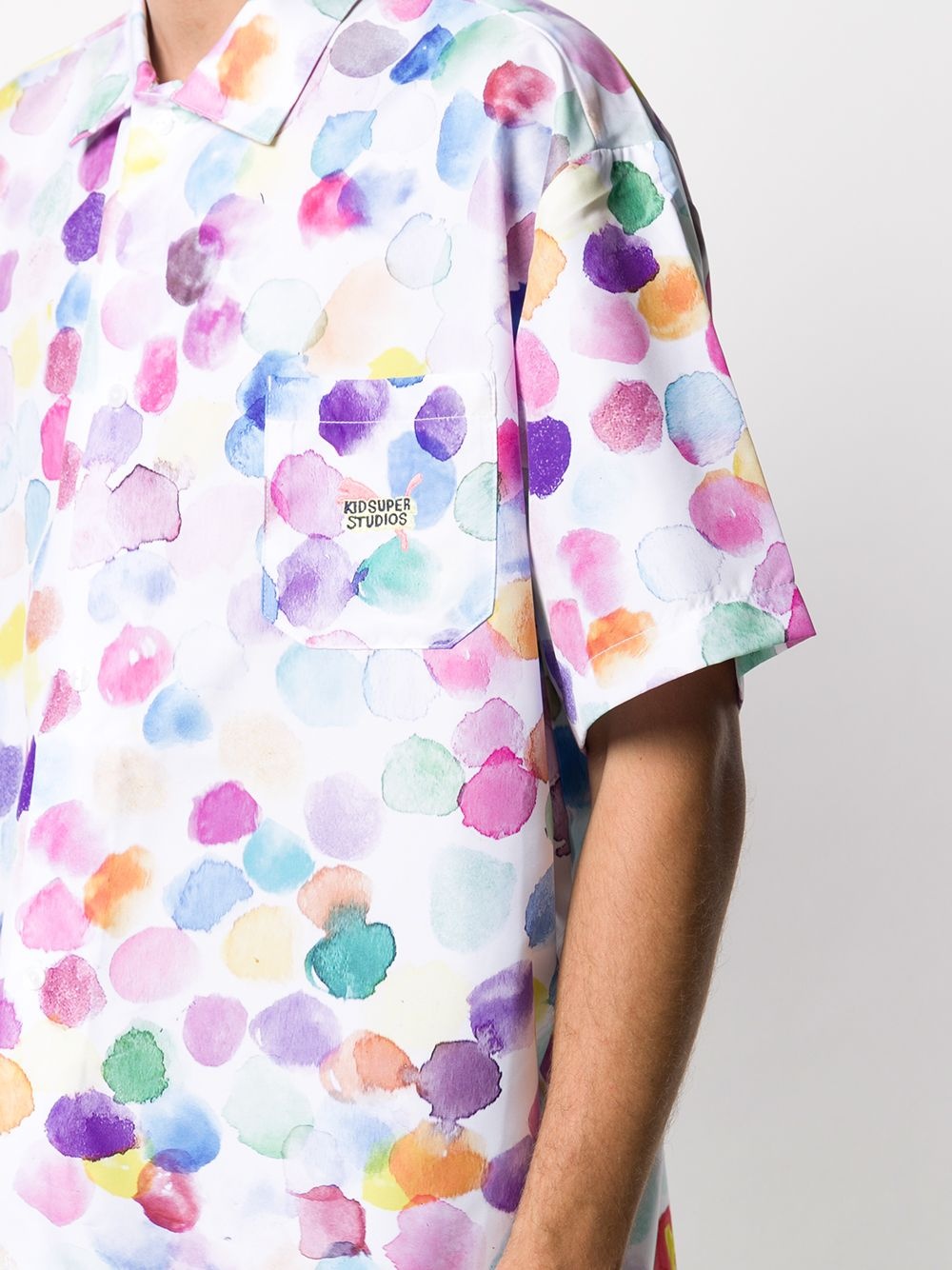 x KidSuper aquarela-print shirt  - 5