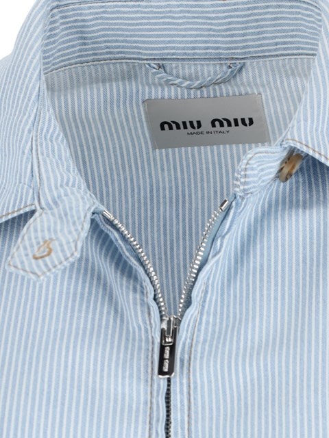 Miu Miu Women Logo Zip Jacket - 4