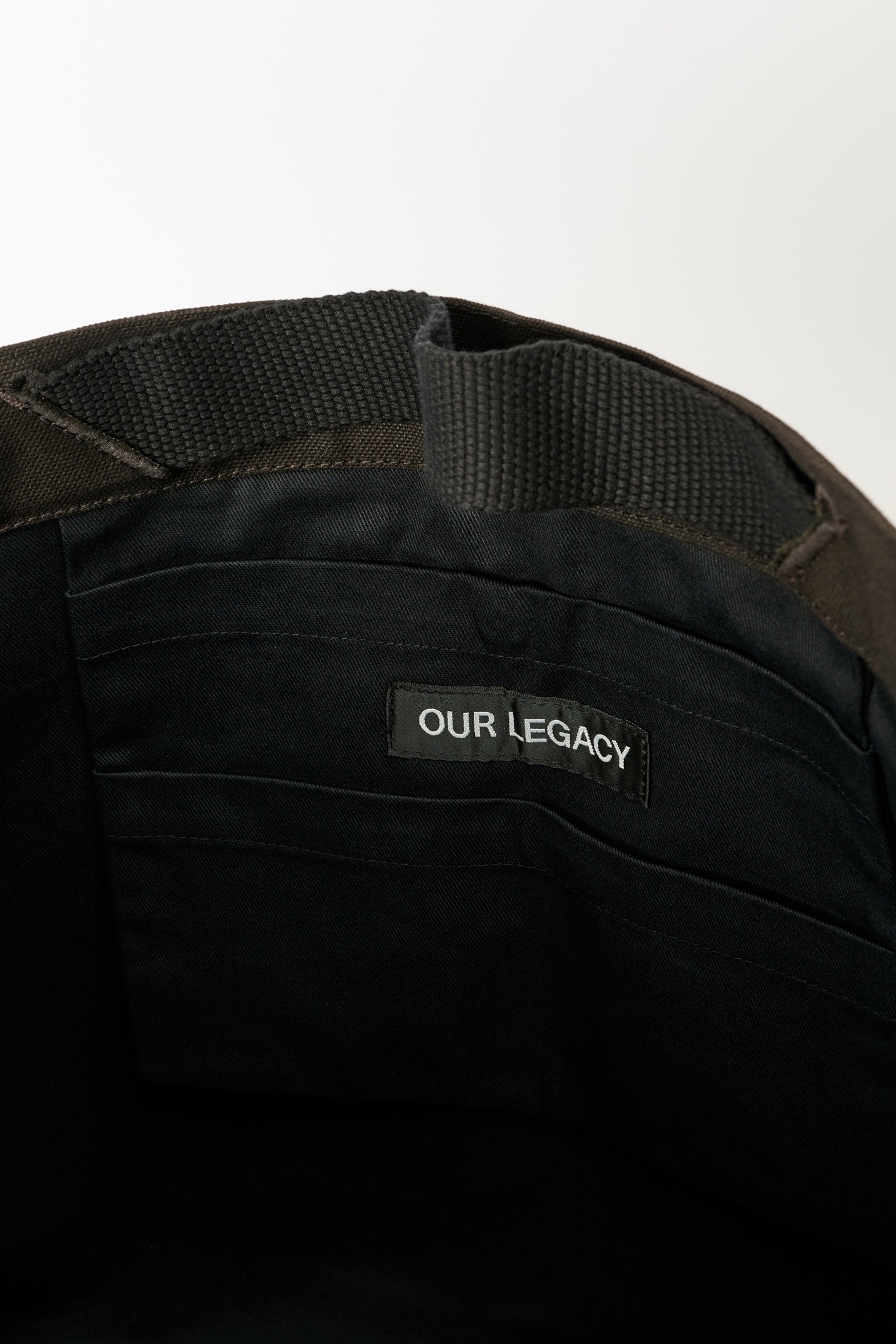 Oblong Tote Dark Olive Ultra Canvas - 3