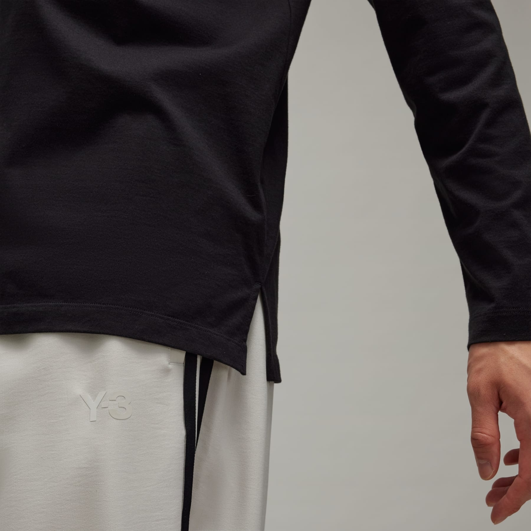 Y-3 Logo Long Sleeve Tee - 8