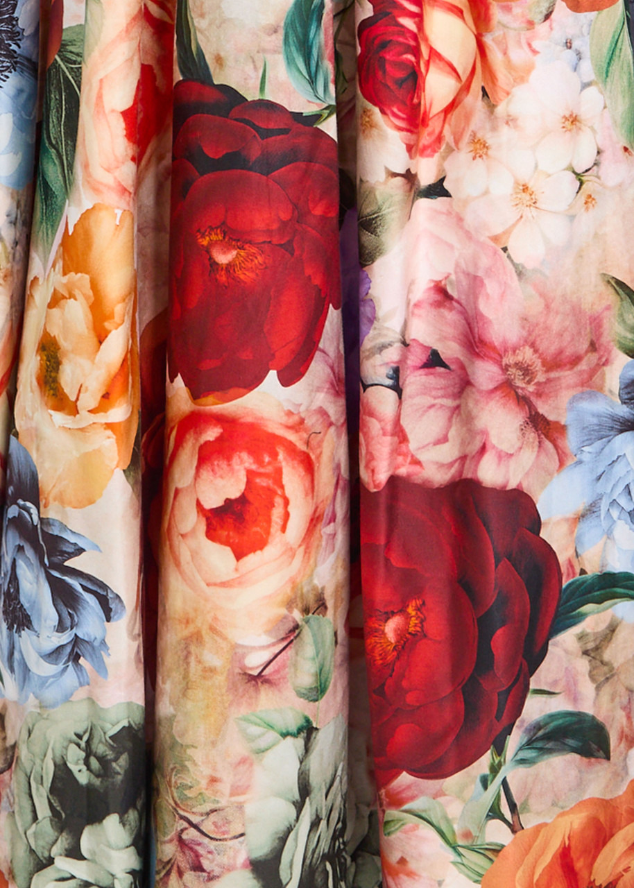 Alice + Olivia Diana Floral-print Sateen Gown - 5