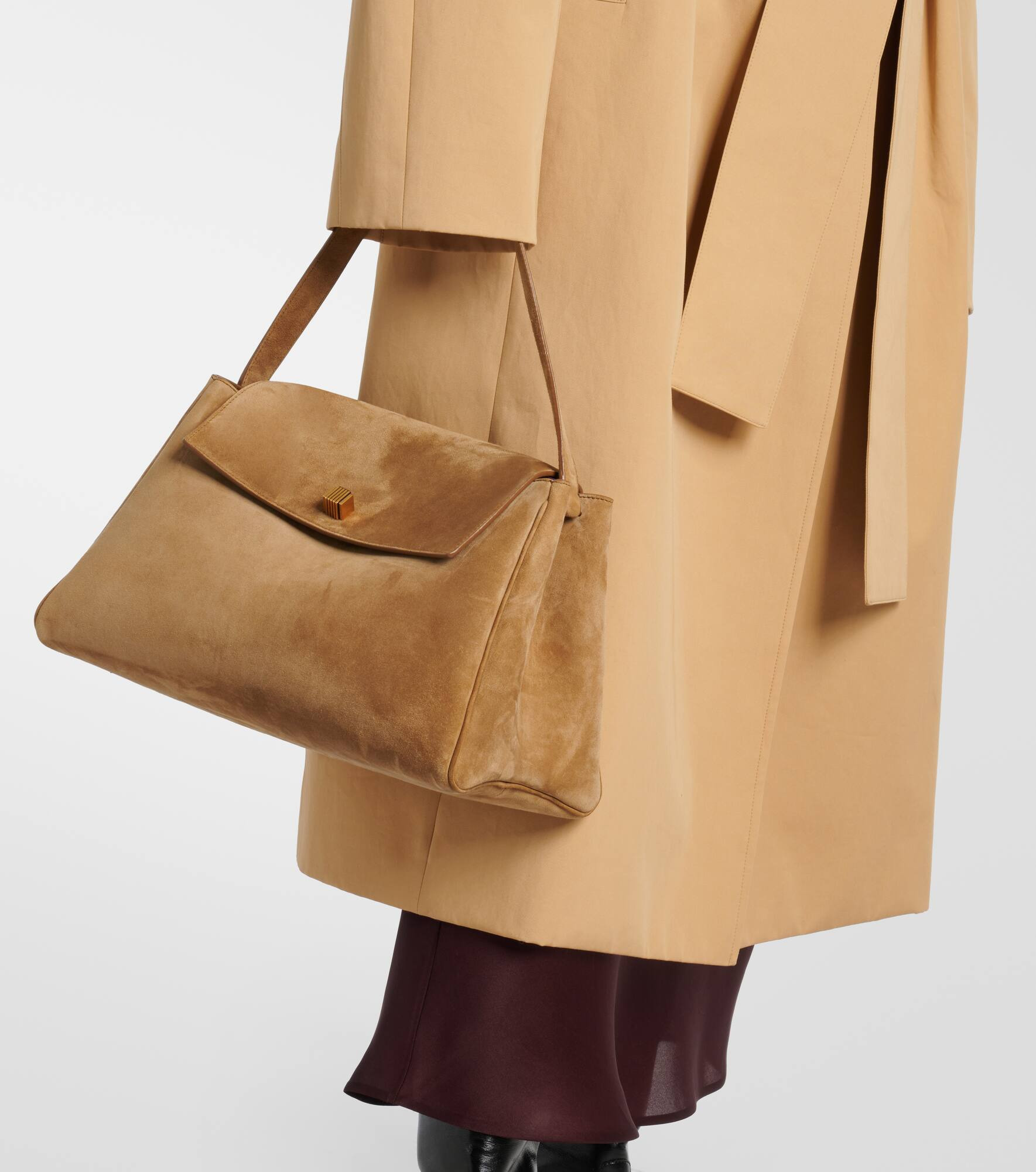 Audrey suede tote bag - 7