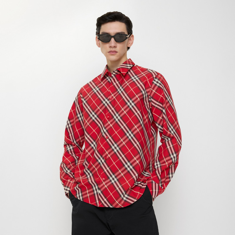Burberry Relaxed Fit Check Cotton Shirt outlook