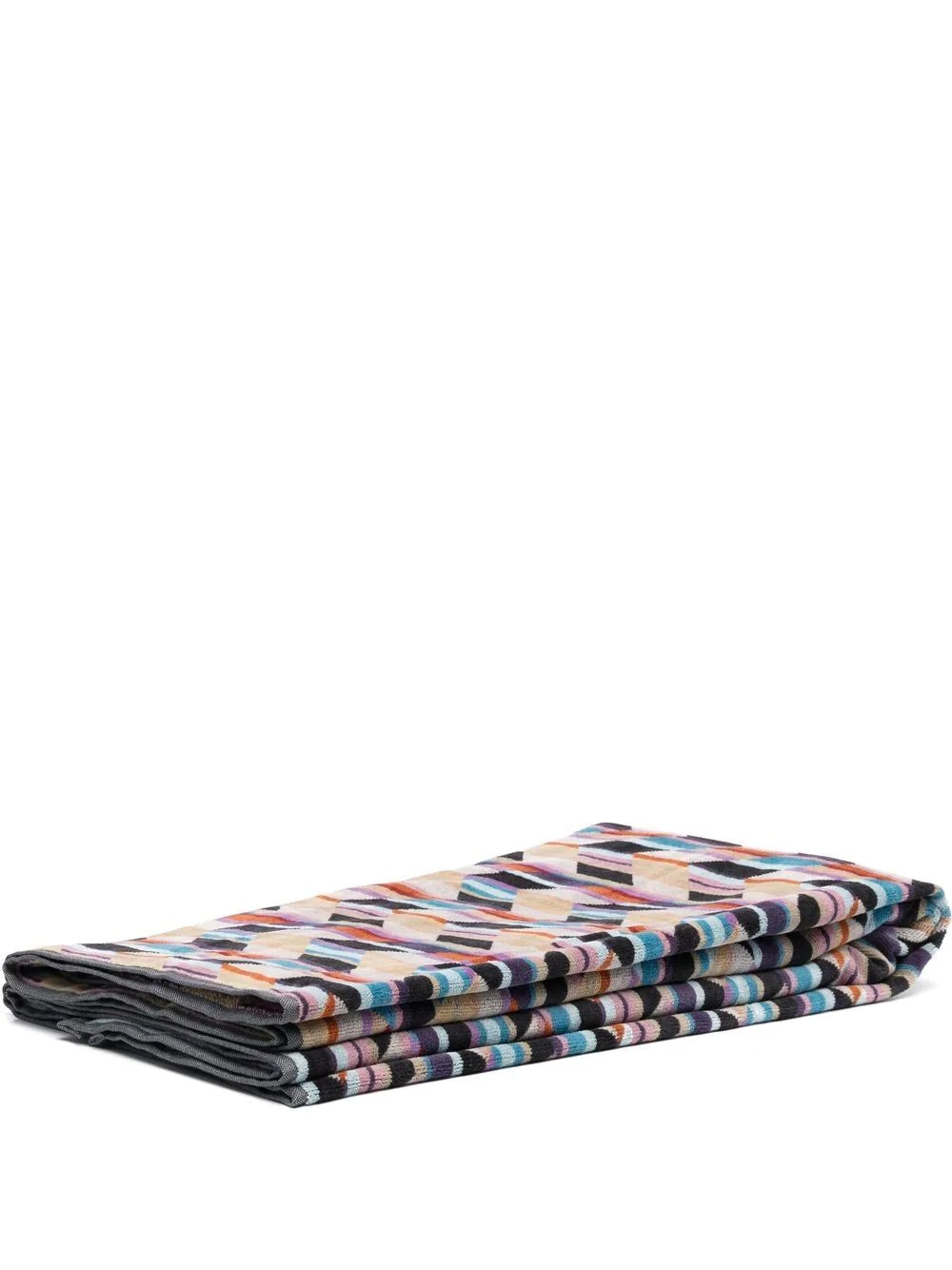 all-over geometric-print beach towel - 1