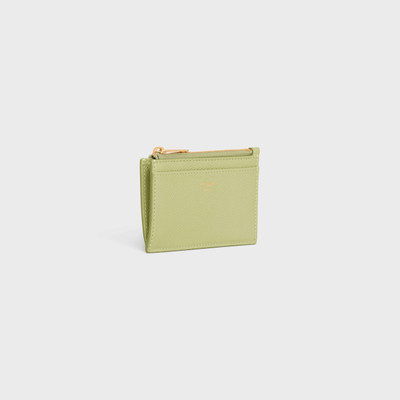 CELINE Zipped Card Holder in Grained Calfskin outlook