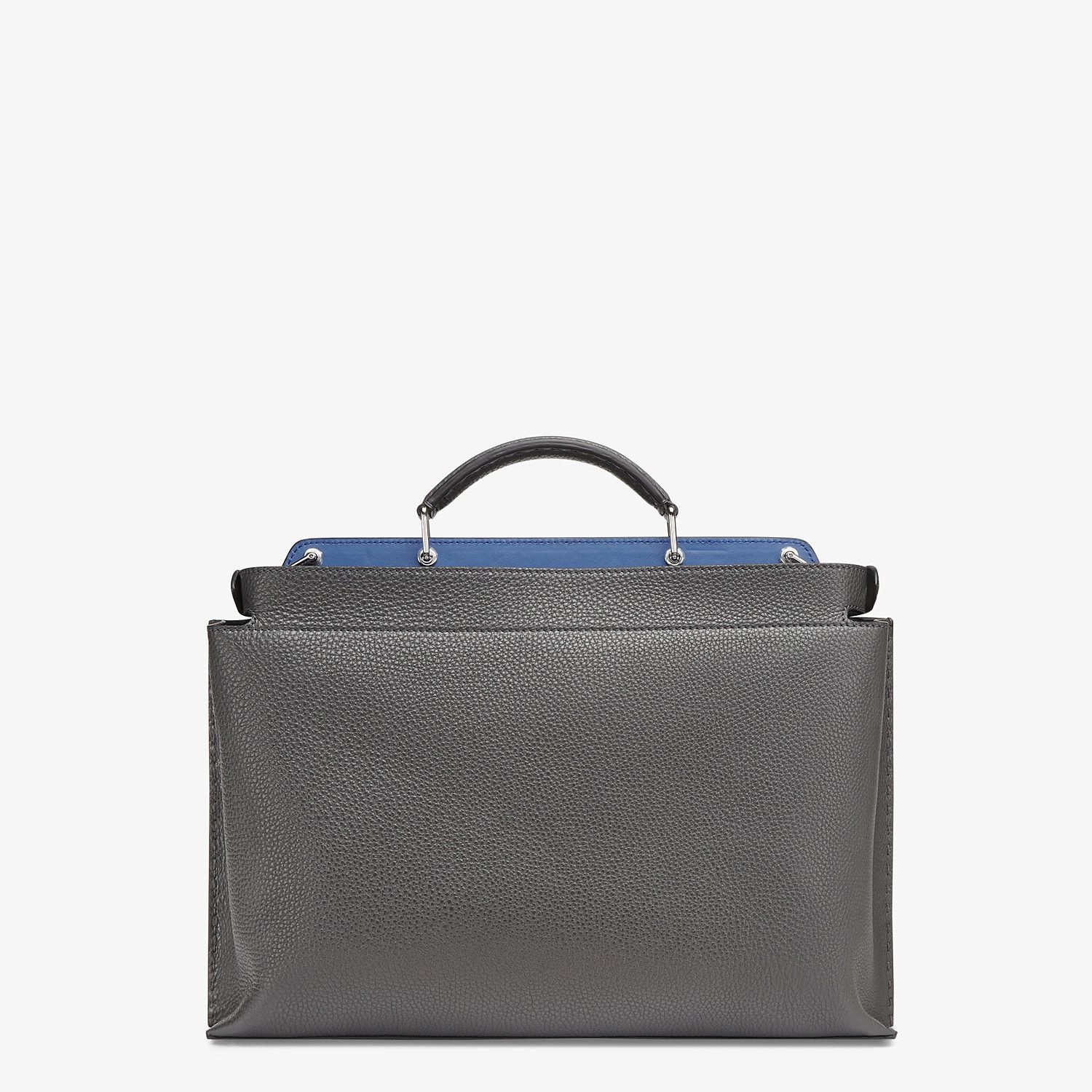 Gray leather bag - 3