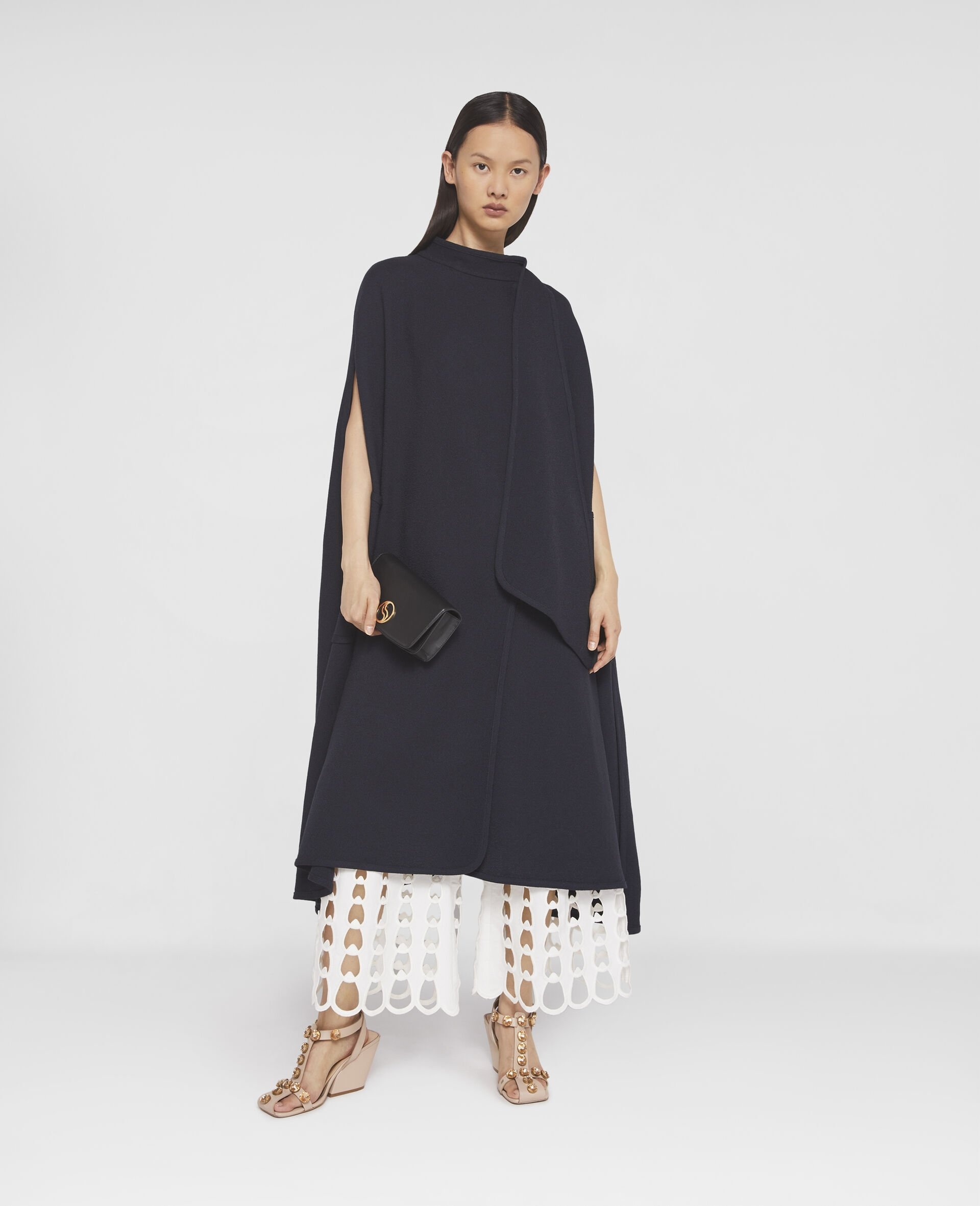 Wool Longline Cape Coat - 2