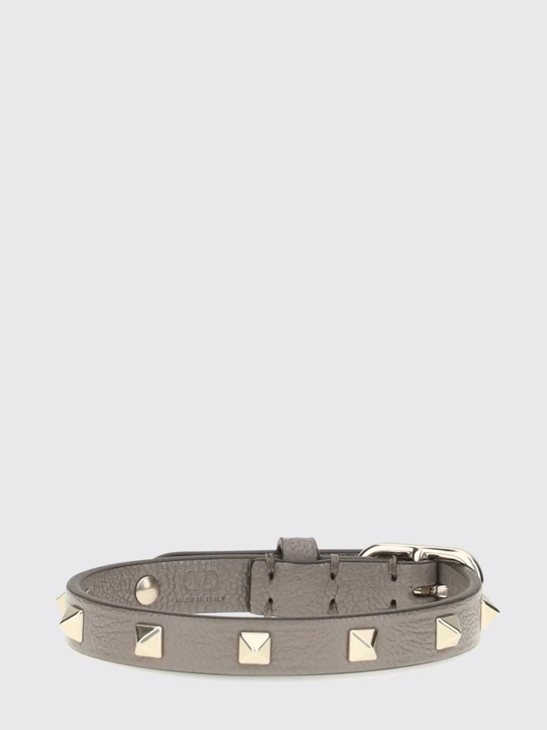 VALENTINO GARAVANI Rockstud Goatskin Leather Bracelet with Studs - 1
