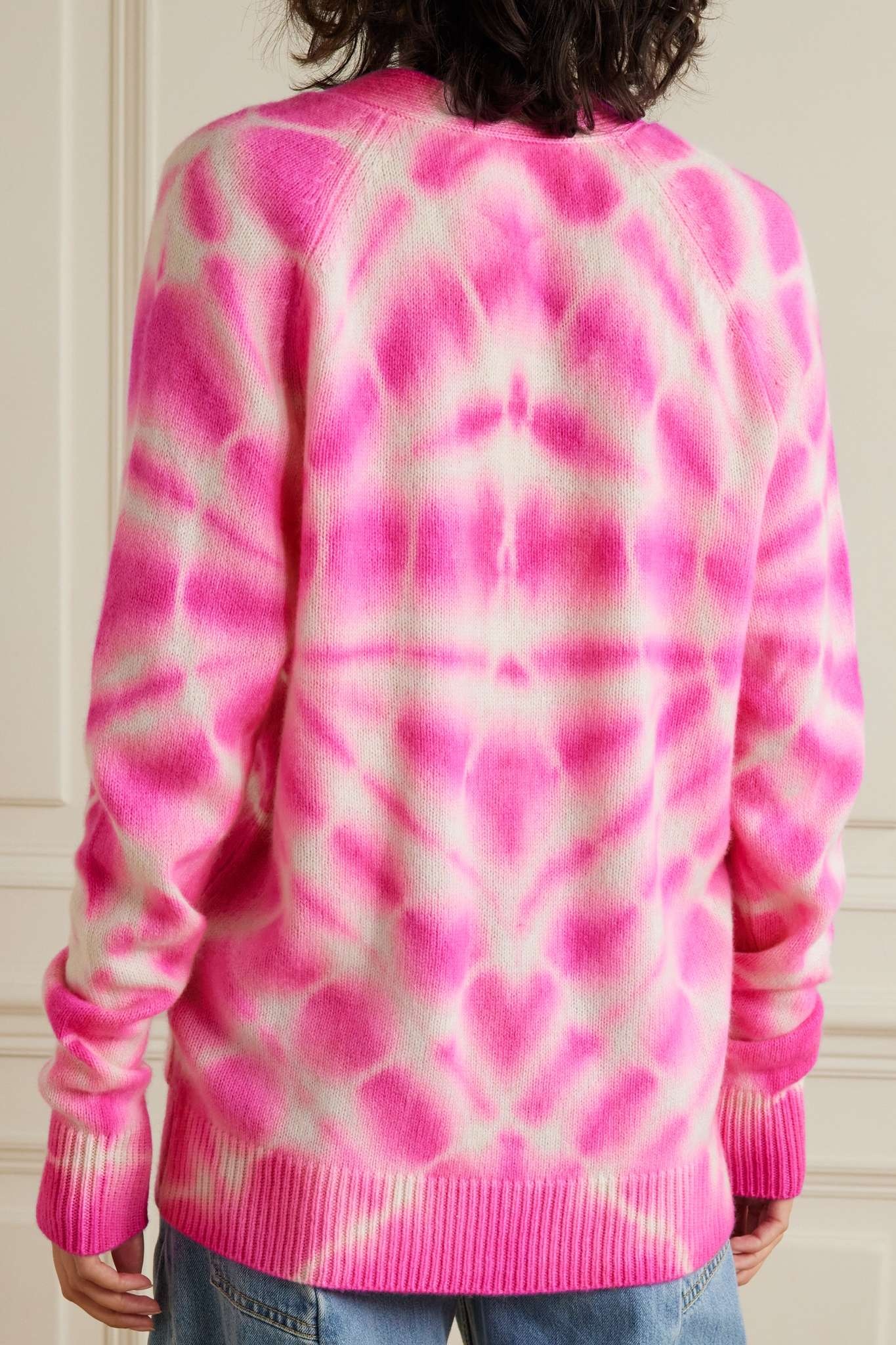 Tie-dyed cashmere cardigan - 3