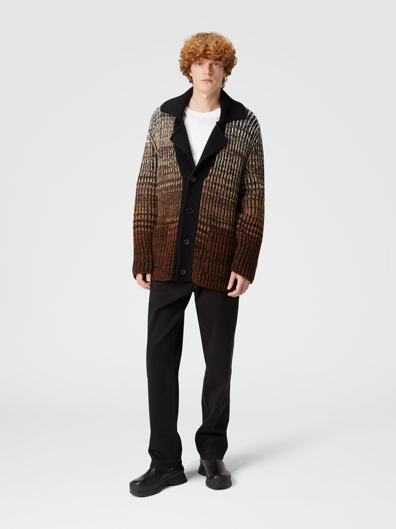 Missoni Mélange wool cardigan with contrasting piping outlook