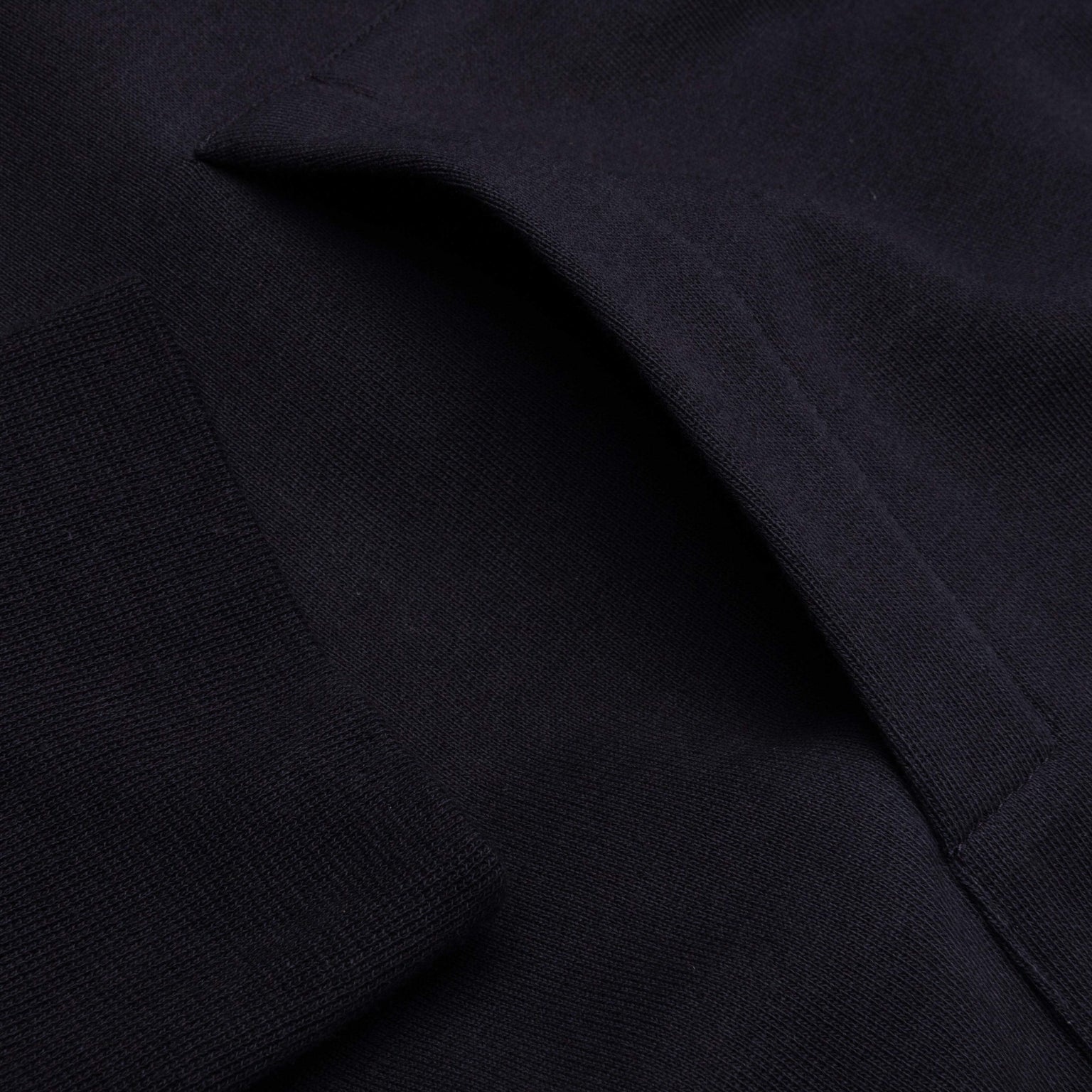 RELAXED FIT HOODIE PULLOVER W/ BRODERIE ANGLAISE FLOWER - NAVY - 3