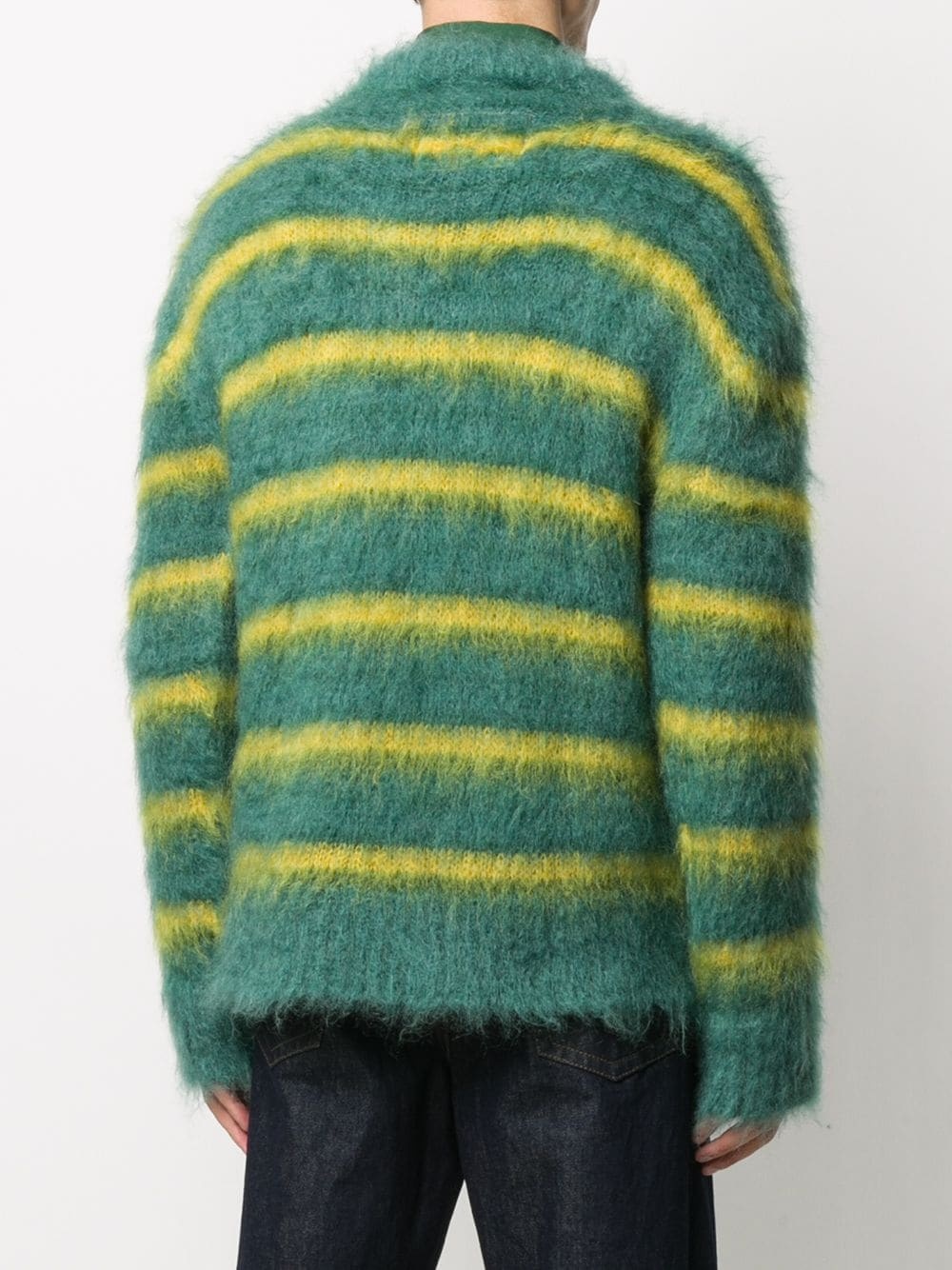 striped crew-neck jumper - 4