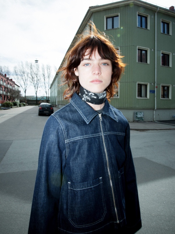 Anja Workwear Denim Jacket Dark Blue - 3