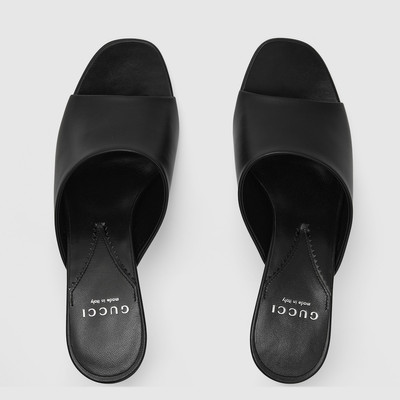 GUCCI Women's Interlocking G heel sandal outlook