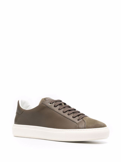 Canali leather low-top sneakers outlook