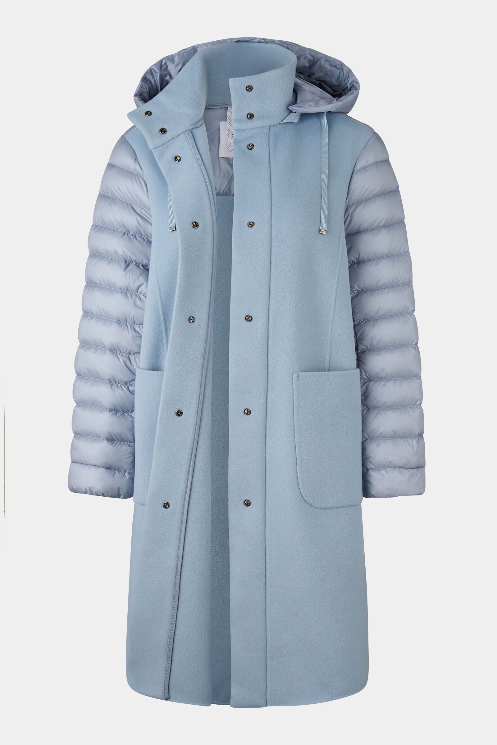 Isy wool down coat in Light blue - 8
