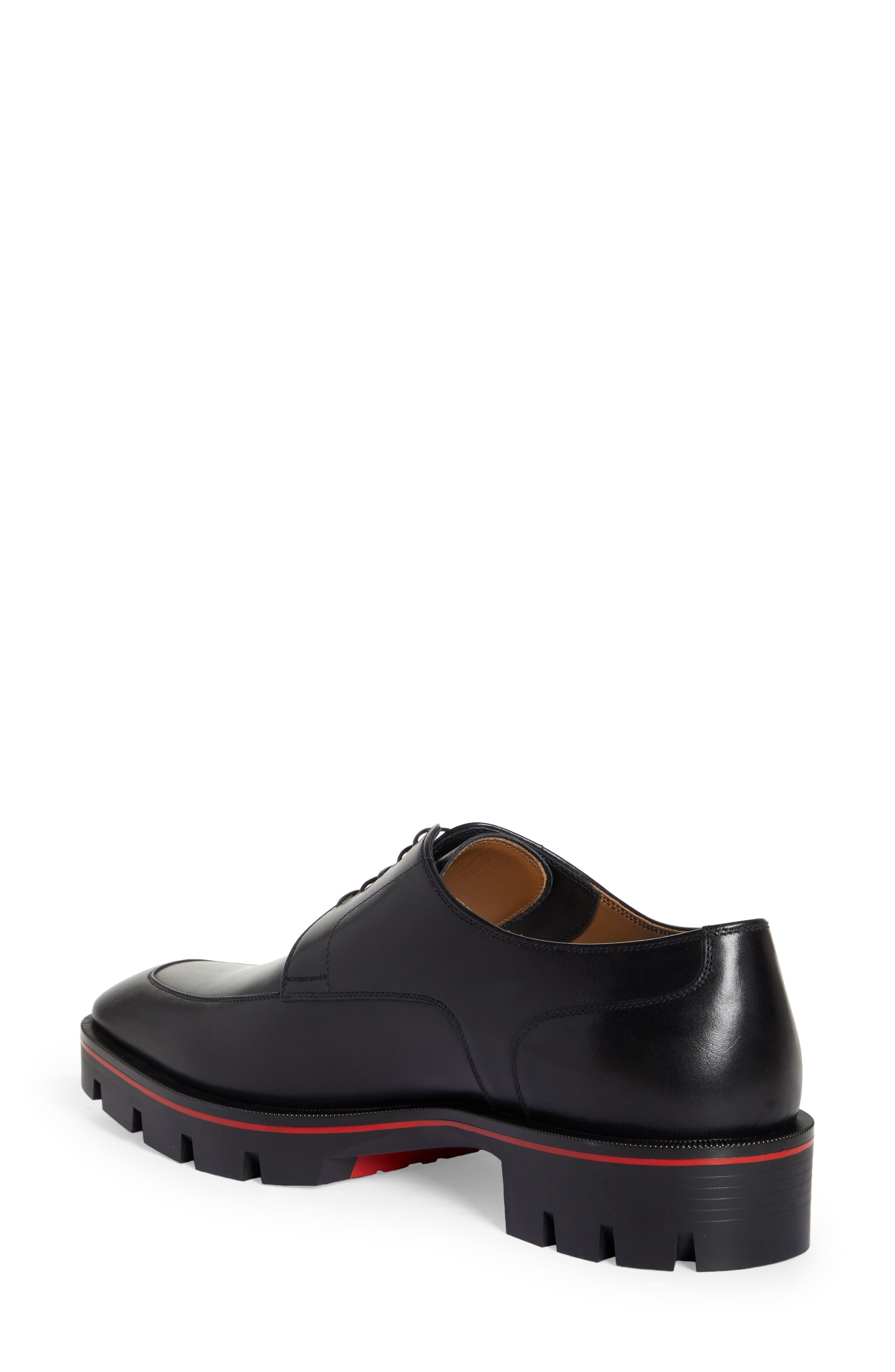 Christian Louboutin Davisol Lug Sole Derby in Bk01-Black at Nordstrom - 2