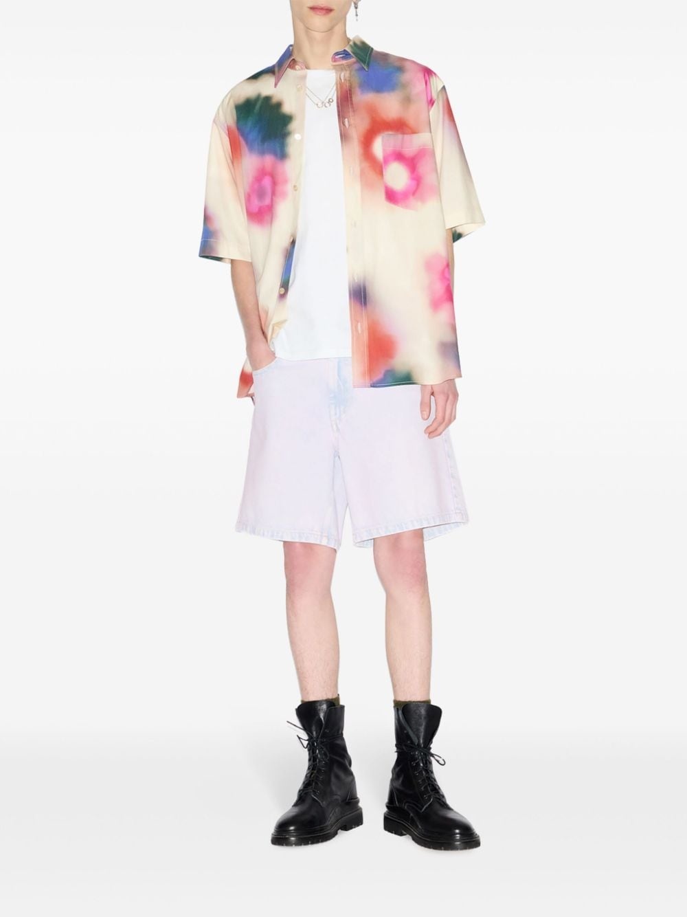 Labilio watercolour-print shirt - 2