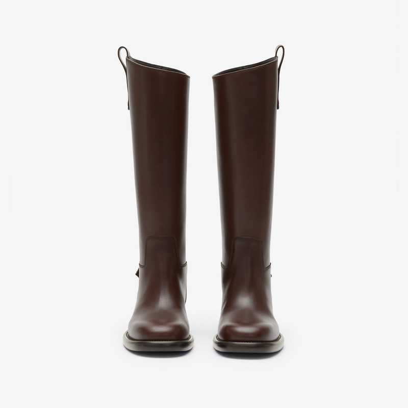 Burberry Leather Cavalier Boots outlook