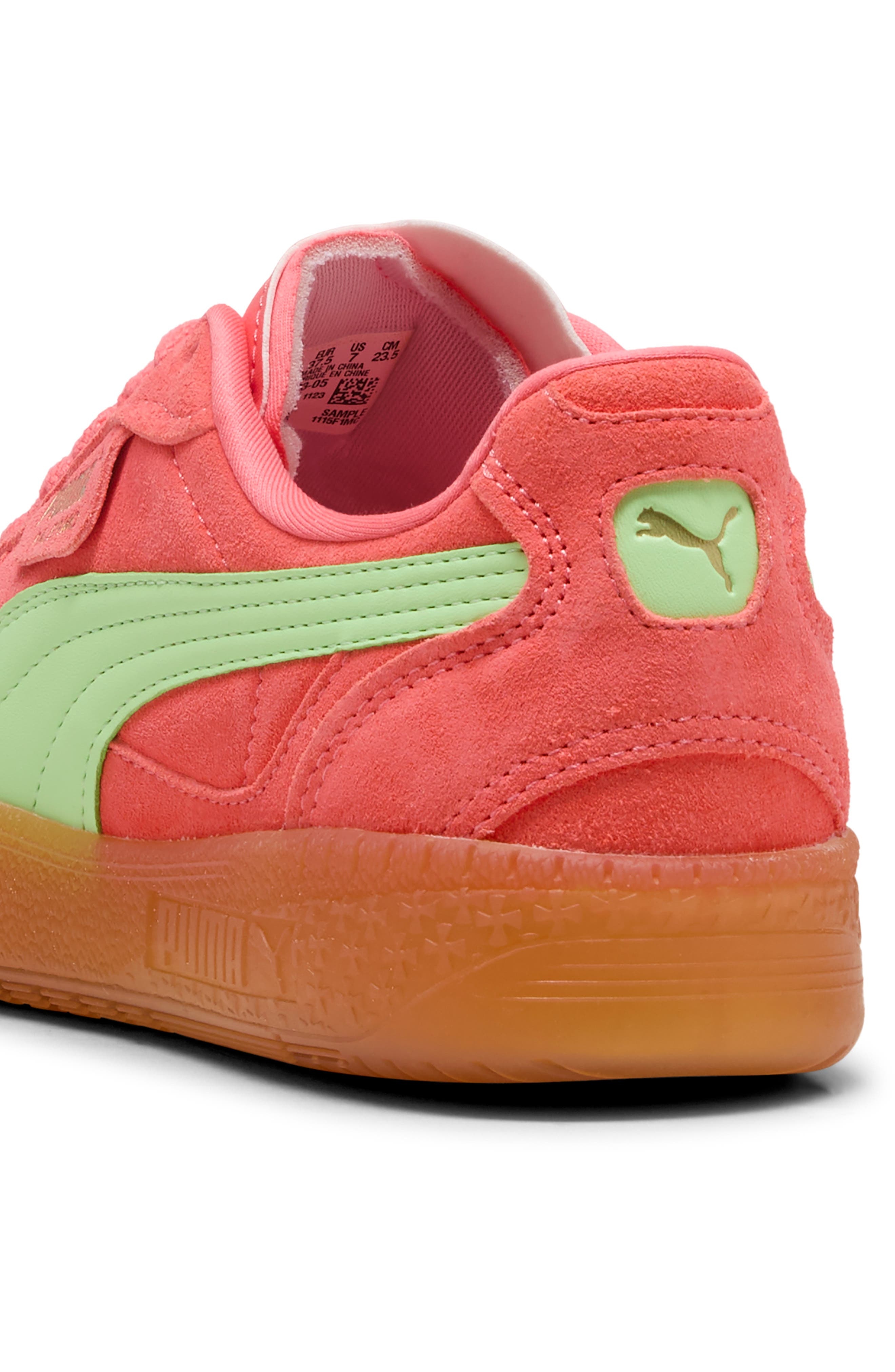 PUMA Palermo Moda Xtra Gum Rubber Sneaker in Peach Frost-Spring Fern at Nordstrom - 4