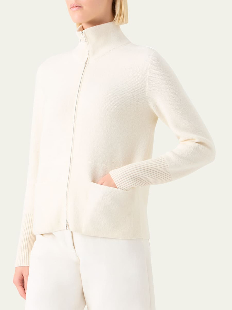 AKRIS Cashmere Pique Knit Cardigan Sweater outlook