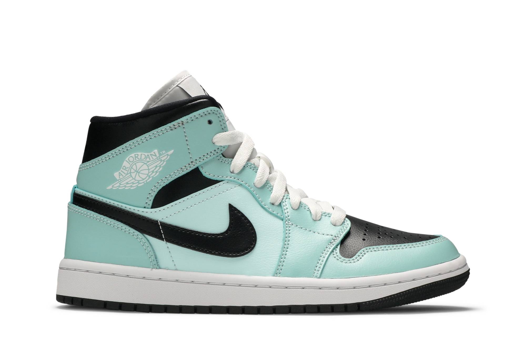 Wmns Air Jordan 1 Mid 'Aqua Black' - 1