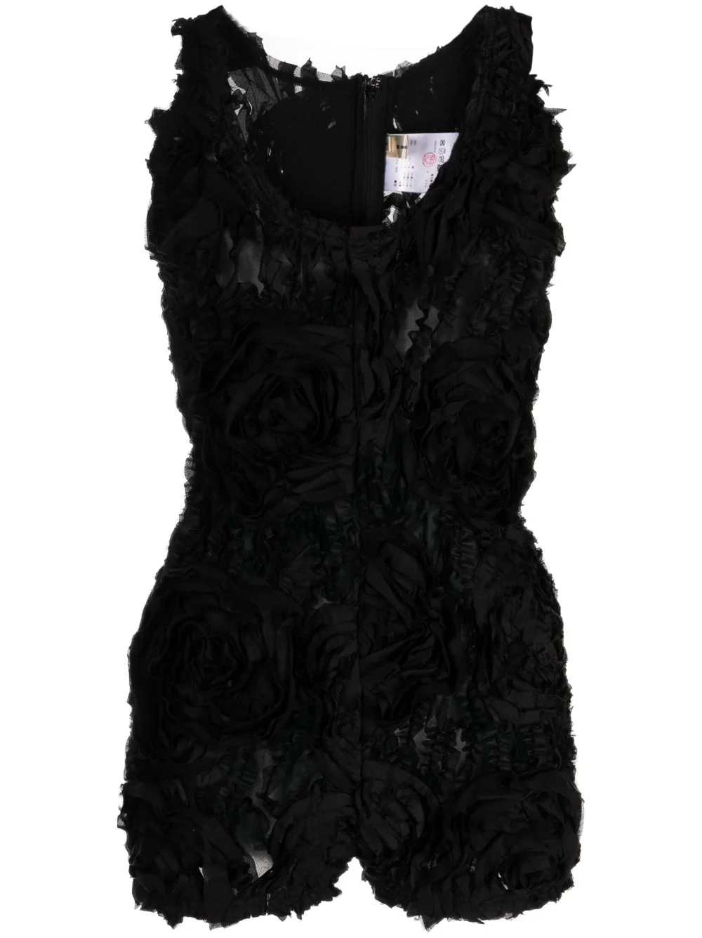 ruched textured-finish top - 1