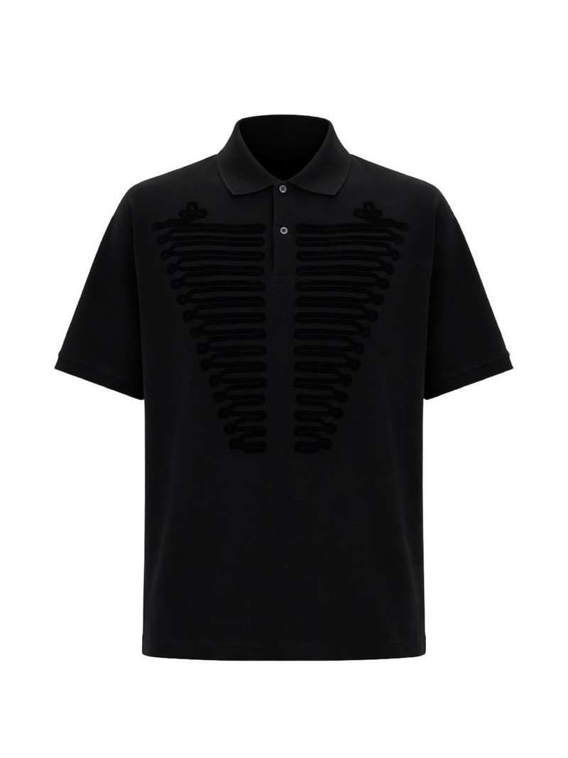 button-fastening polo shirt 1