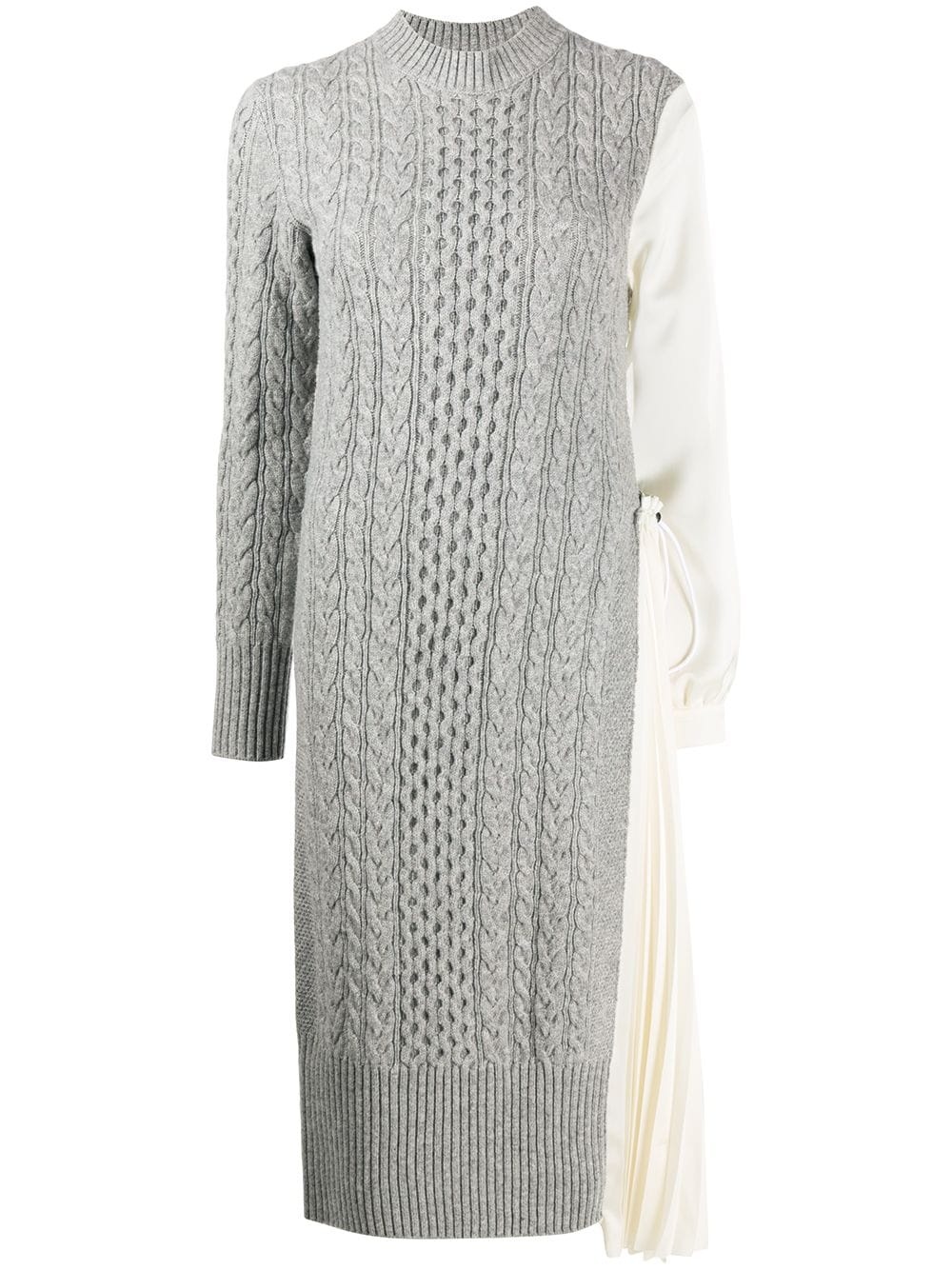 cable knit jumper dress - 1