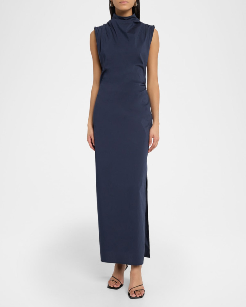 TWP Gathered Thoughts Dress in Cotton Shirting outlook