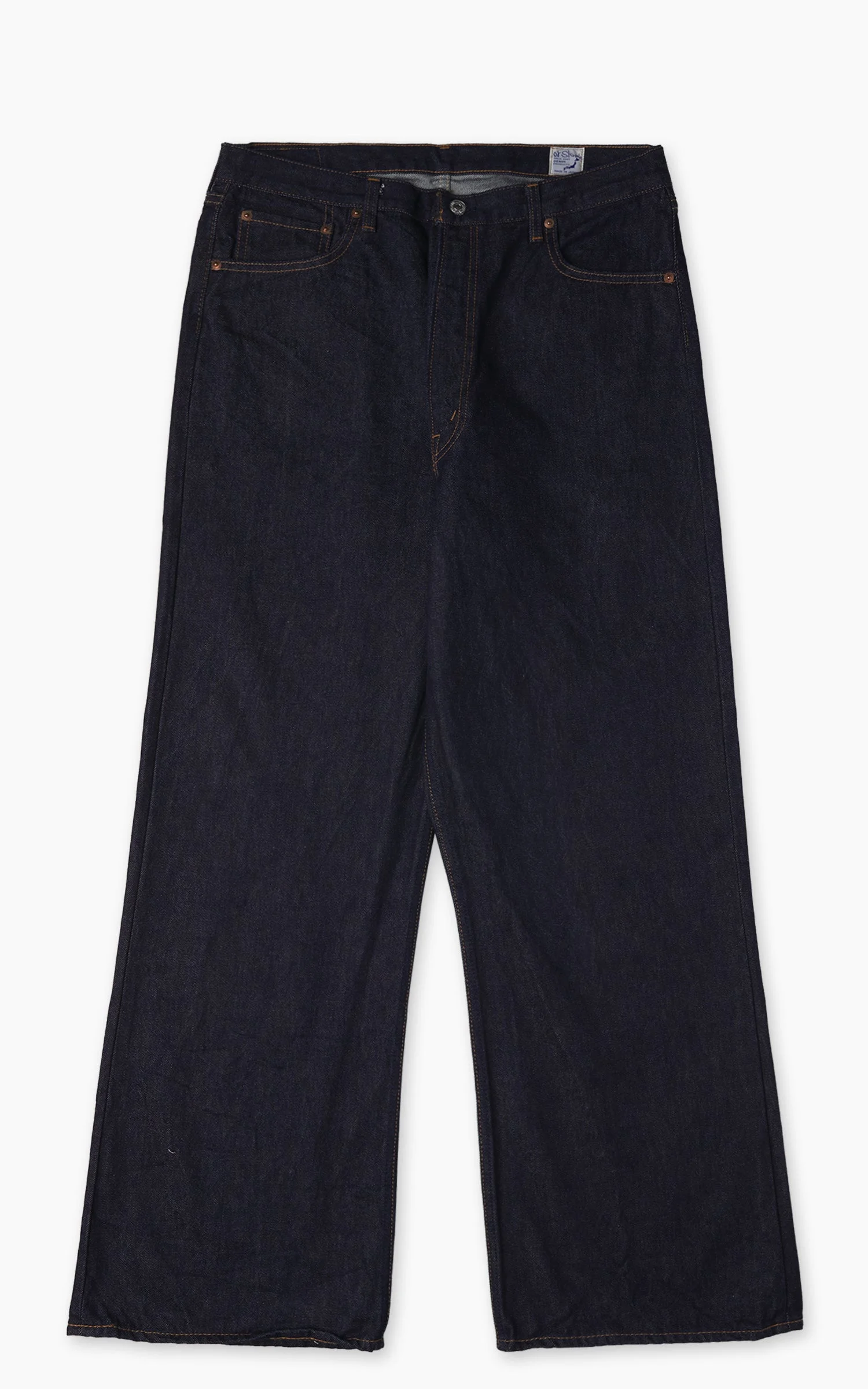 ORSLOW WIDE FLARE DENIM ONE WASH INDIGO - 1