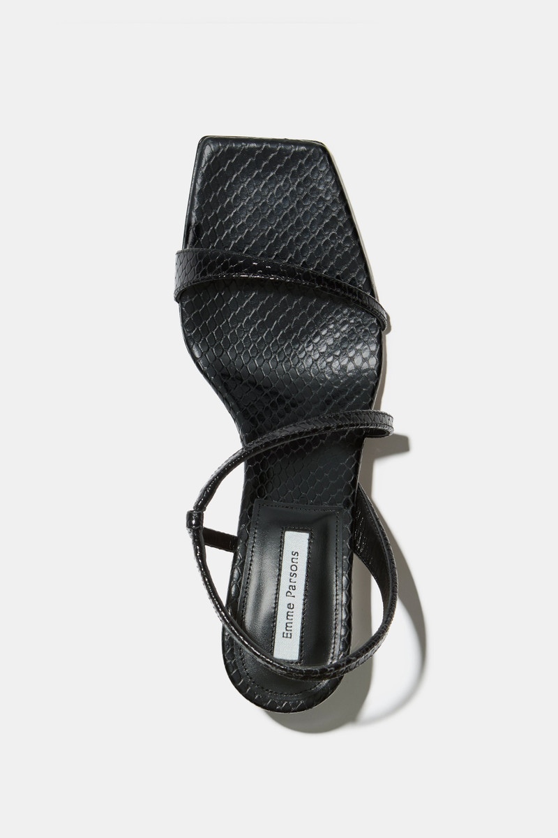 Emme Parsons DELICAT IN BLACK EMBOSSED SNAKE outlook