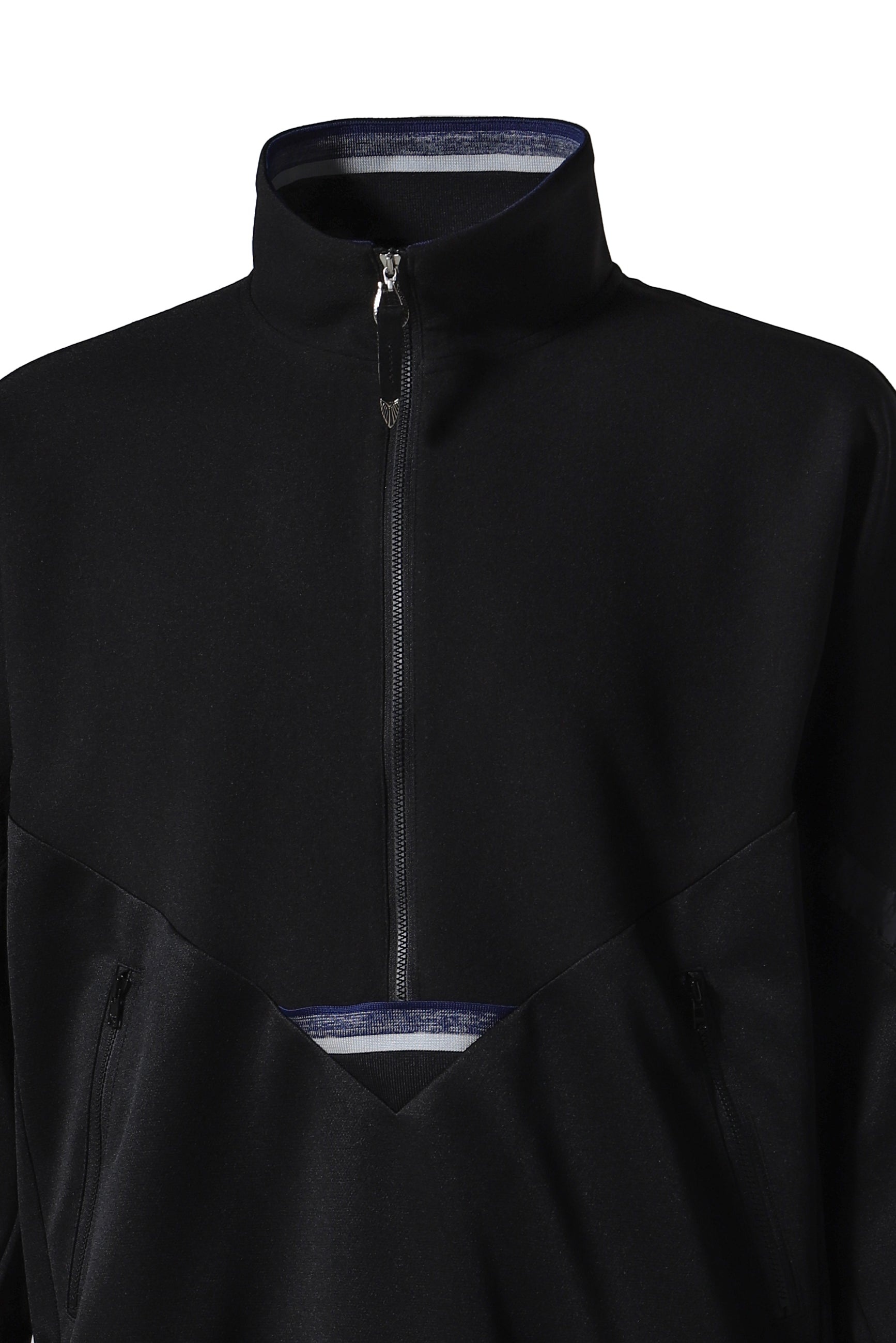 HALF ZIP TRACK JACKET / BLK - 4