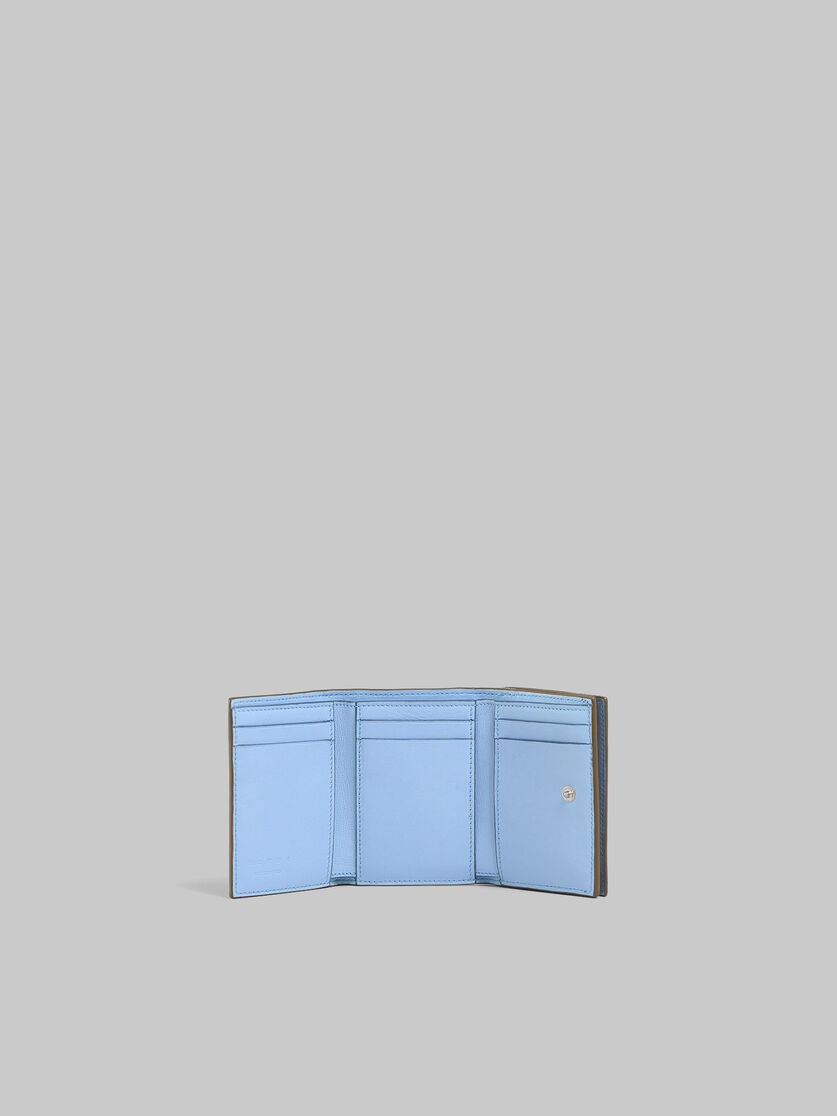 BROWN LEATHER TRIFOLD WALLET WITH MARNI MENDING - 2