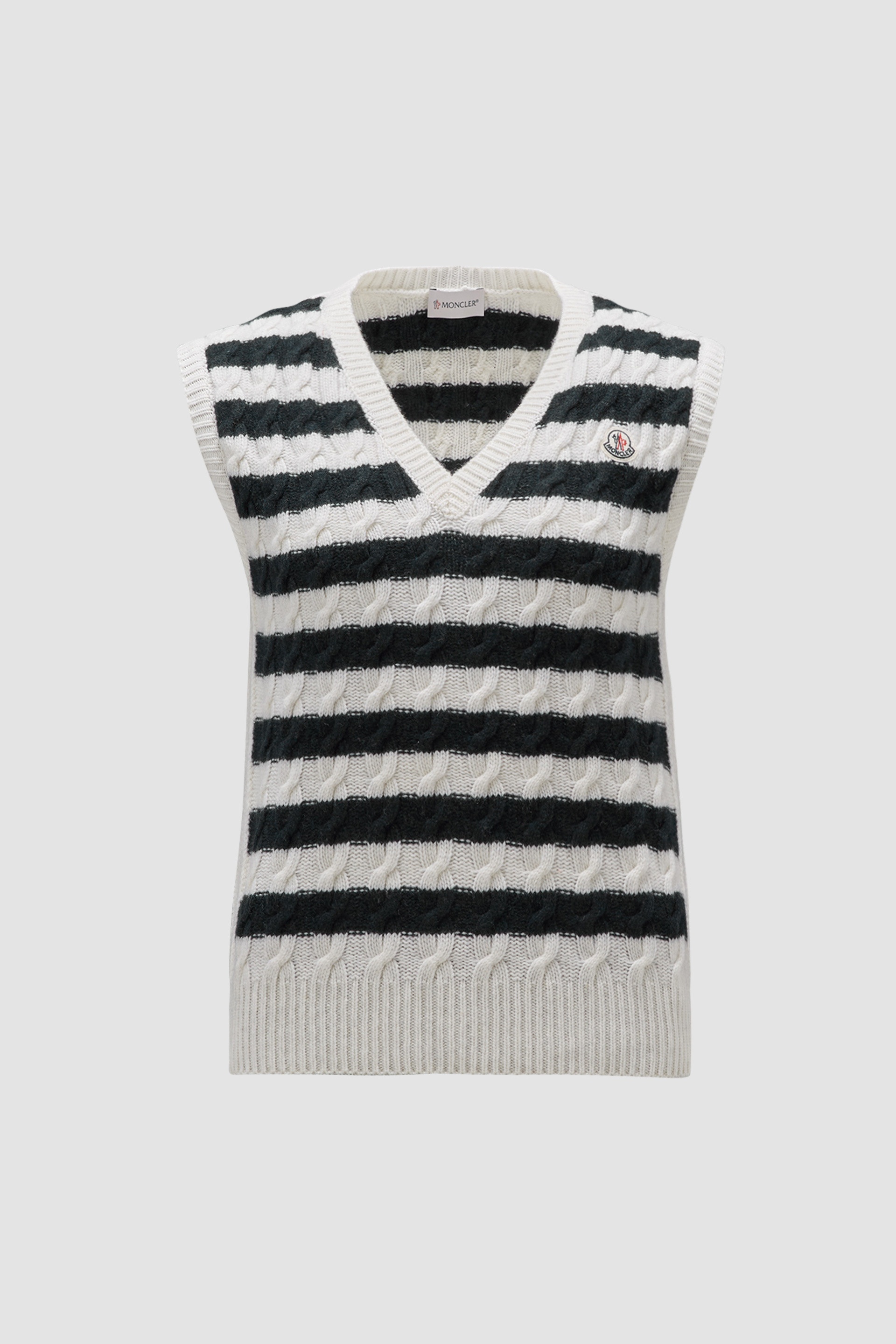 Striped Wool Vest - 1