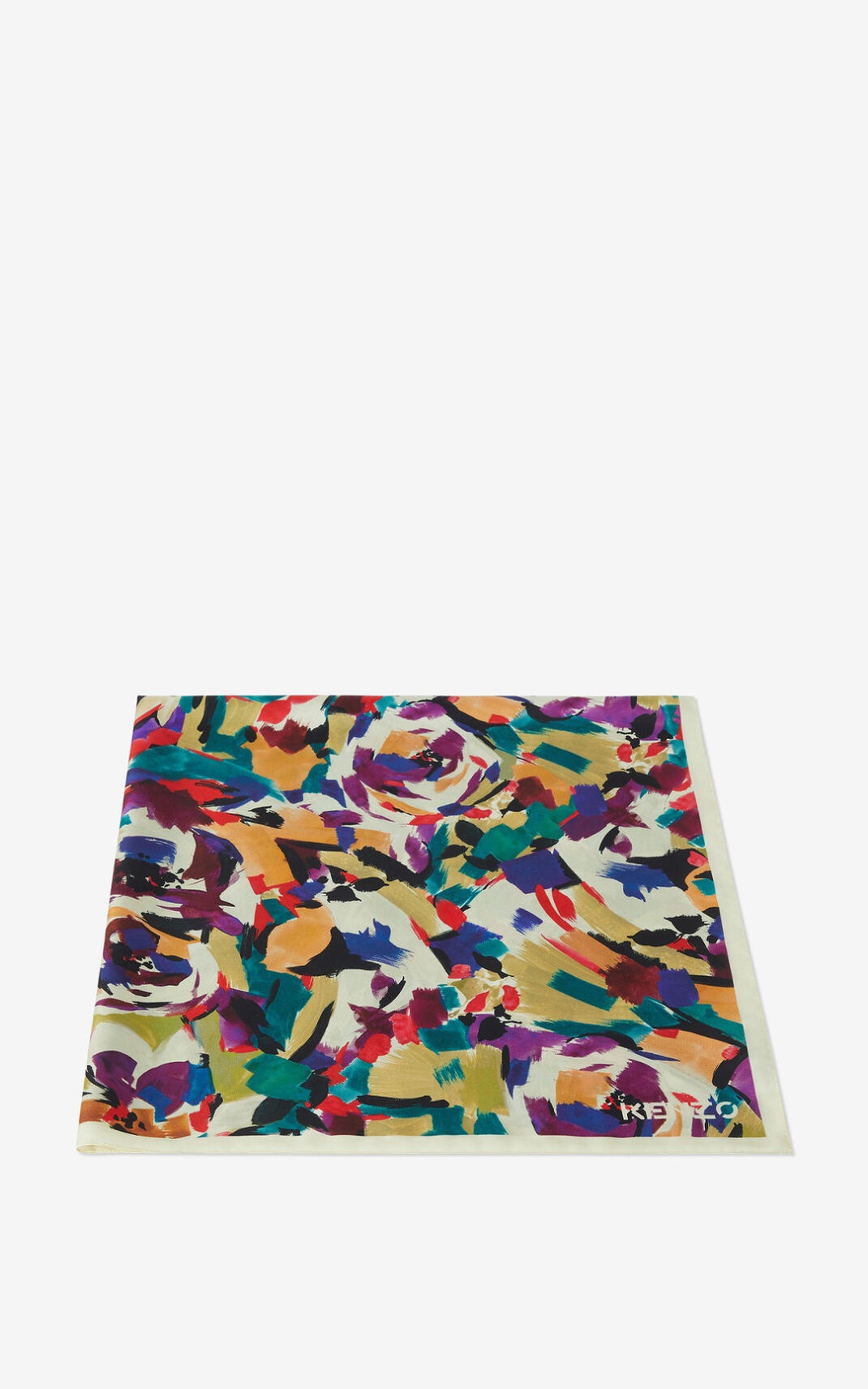 'Archive Floral' silk square - 2