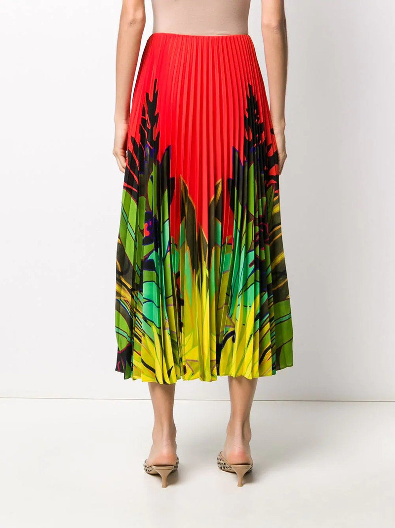 Mirrored Monkeys Forest pleated skirt 4