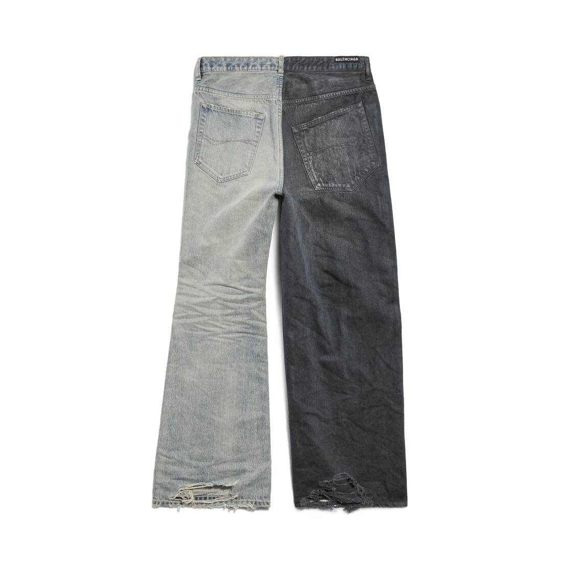 Fifty-fifty Pants in Dark Grey/light Blue - 7