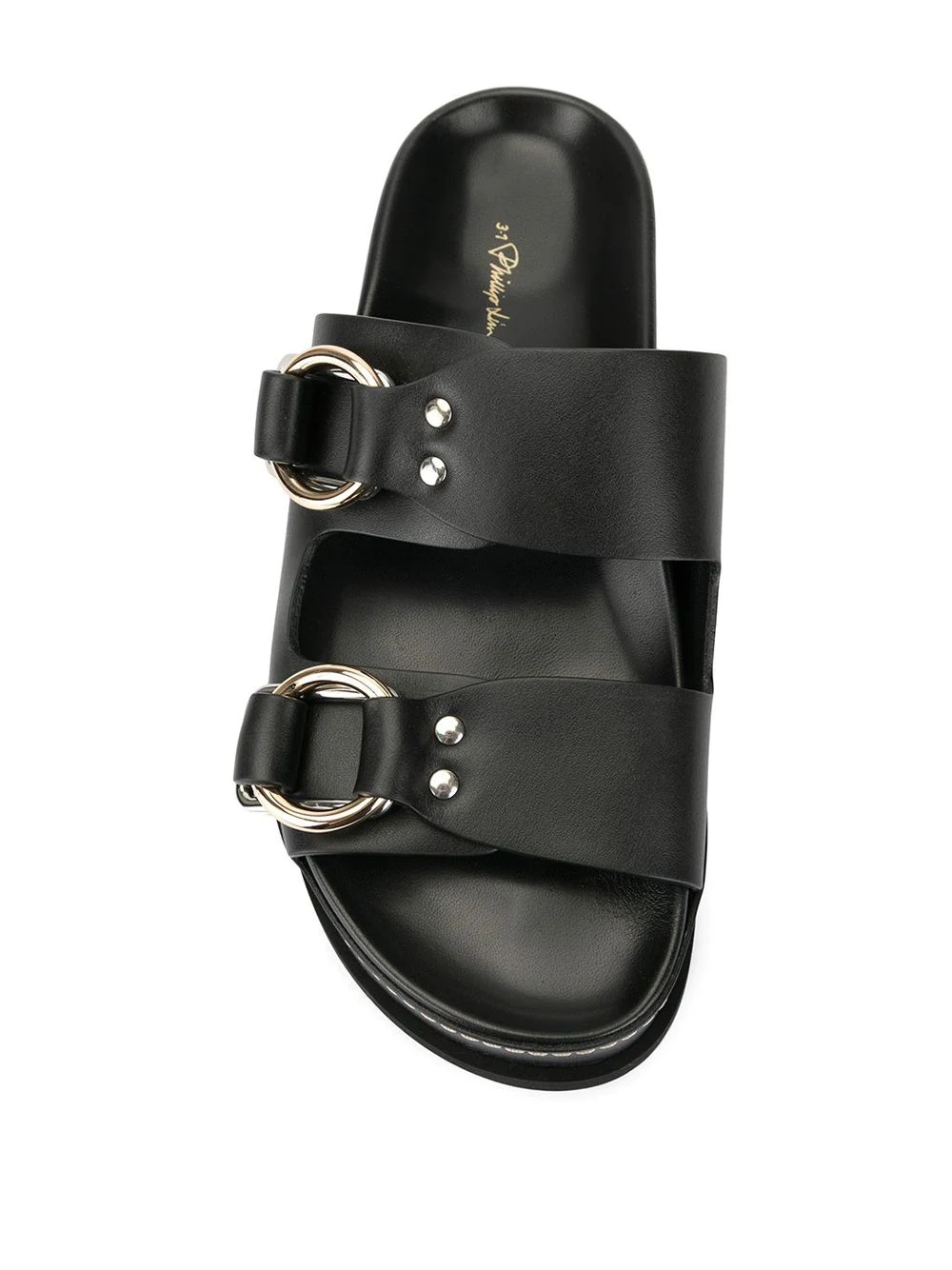 Freida double-buckle platform slides - 4