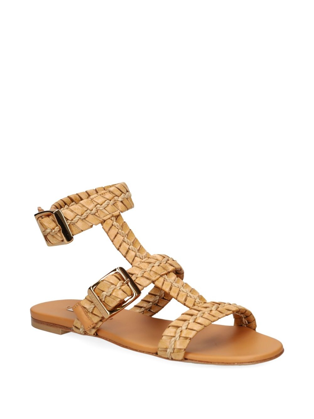 braided-strap flat sandals - 2