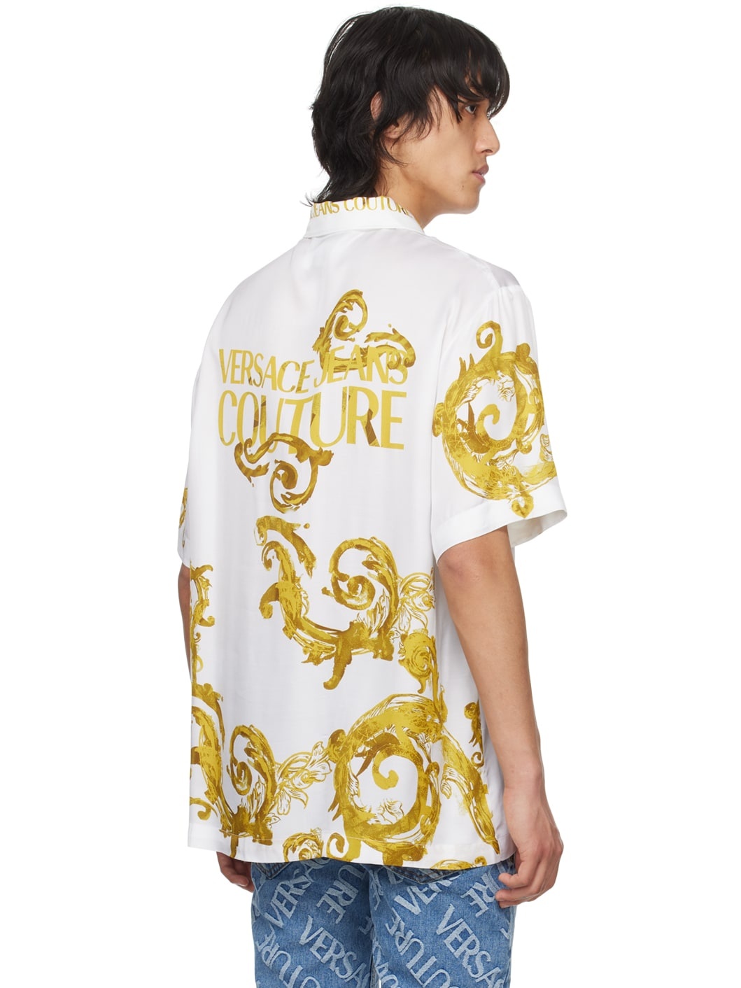 White Watercolor Couture Shirt - 3