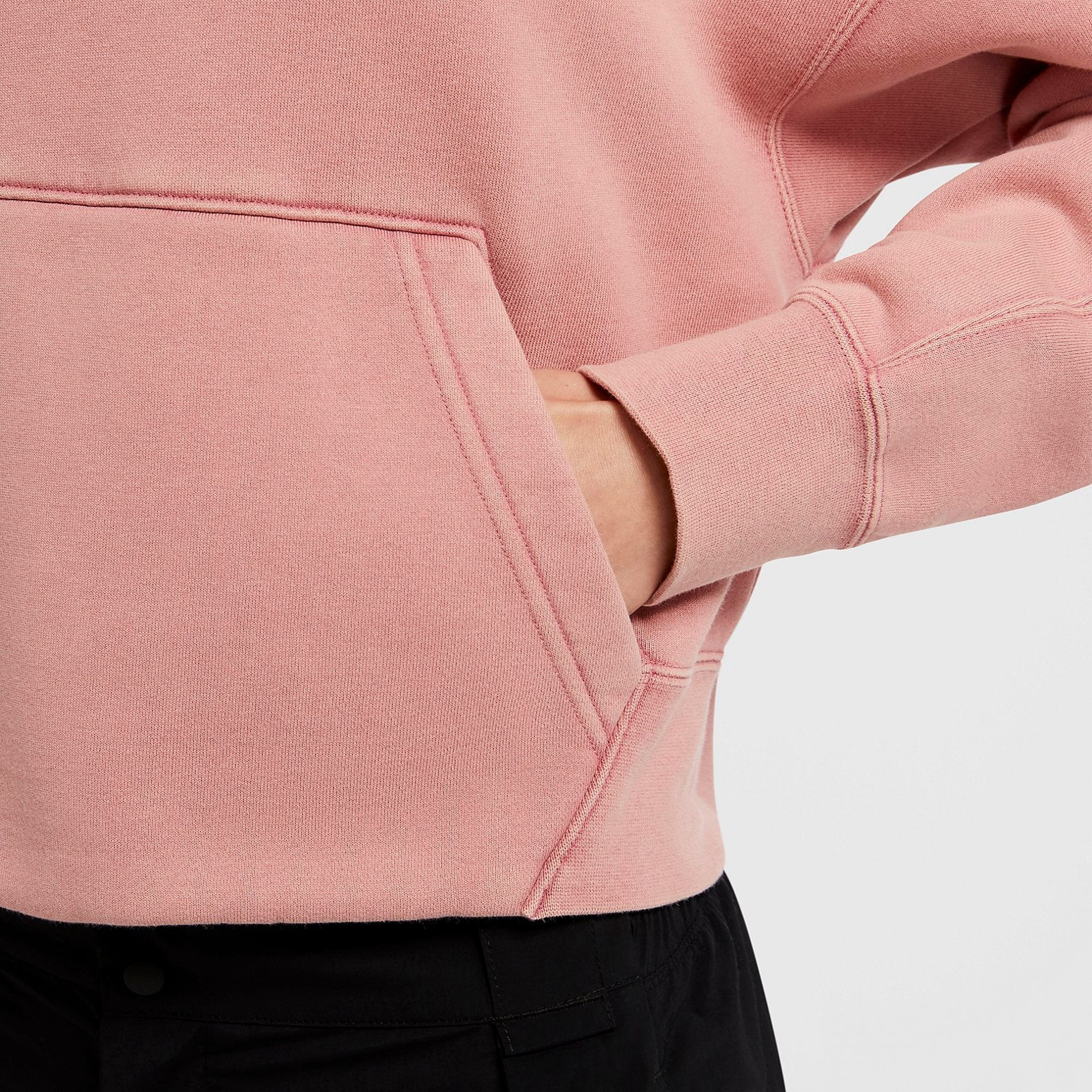 (WMNS) Air Jordan Flight Fleece Pullover 'Pink' CV7738-614 - 3