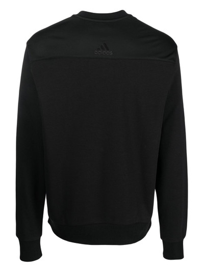 adidas logo-print sweatshirt outlook