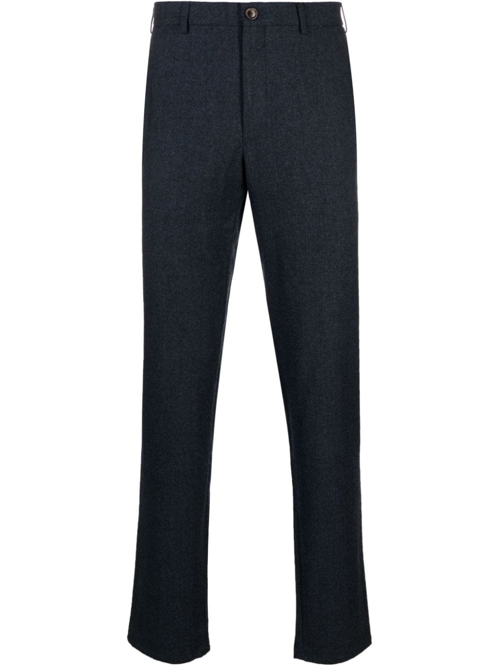 mid-rise tailored wool trousers - 1