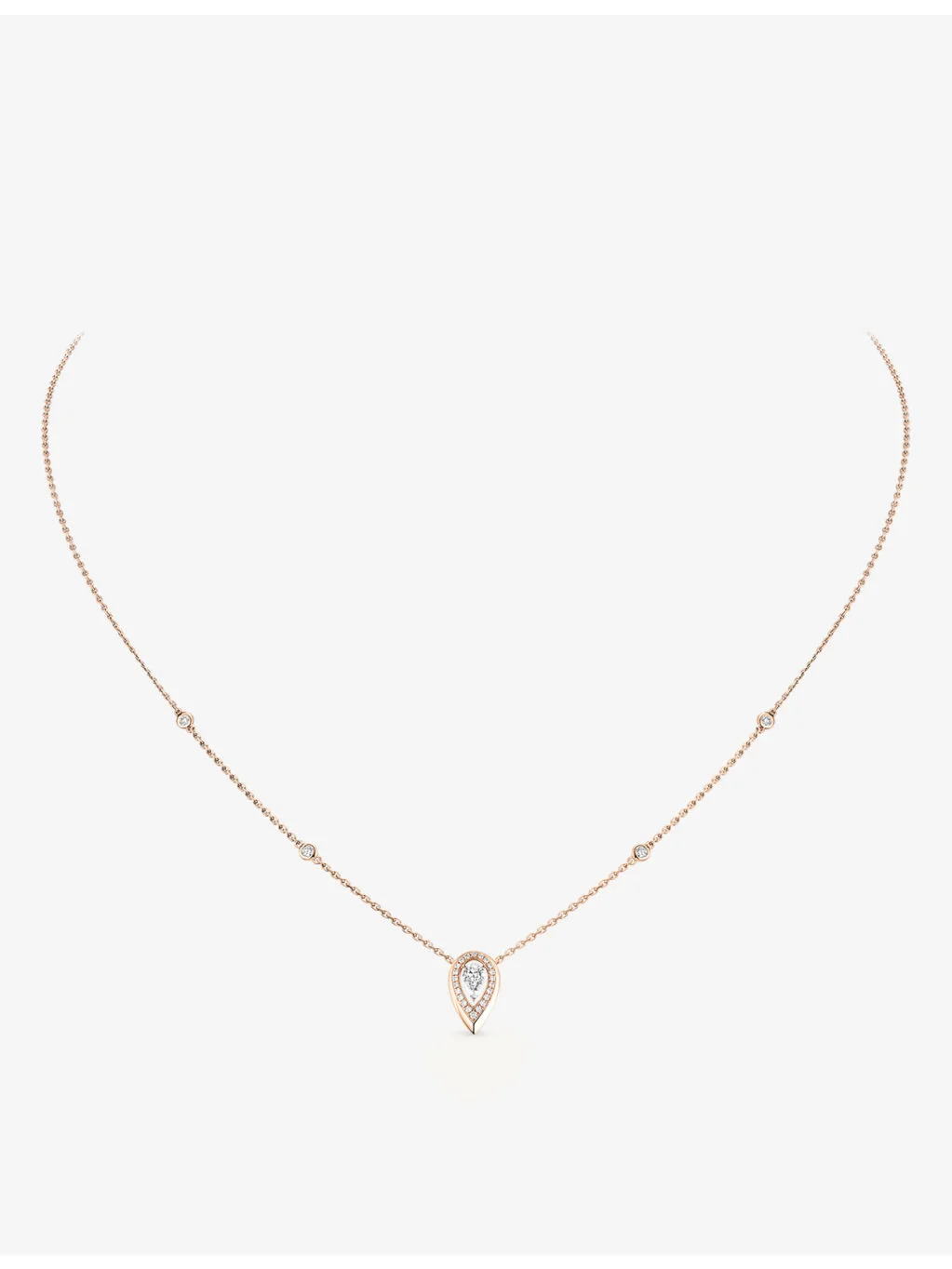 Fiery Gold and 0.10ct Diamond Necklace - 1